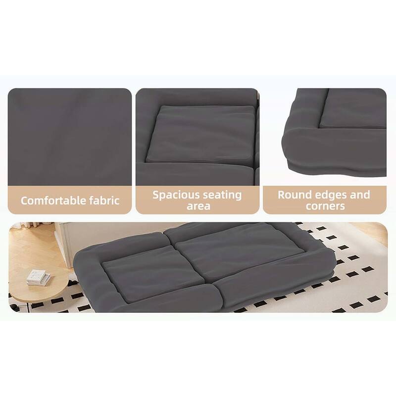 Sleek Modern Design Folding Sofa Chair with 5 Adjustable Positions for Gaming,Meditation,and Relaxation