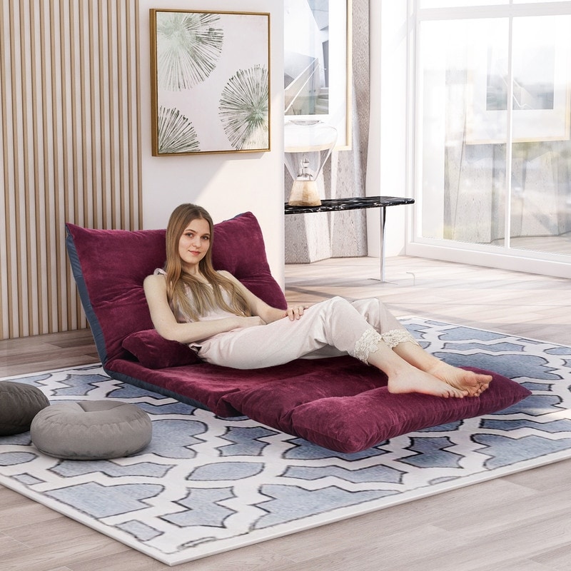 Folding bean store bag chair