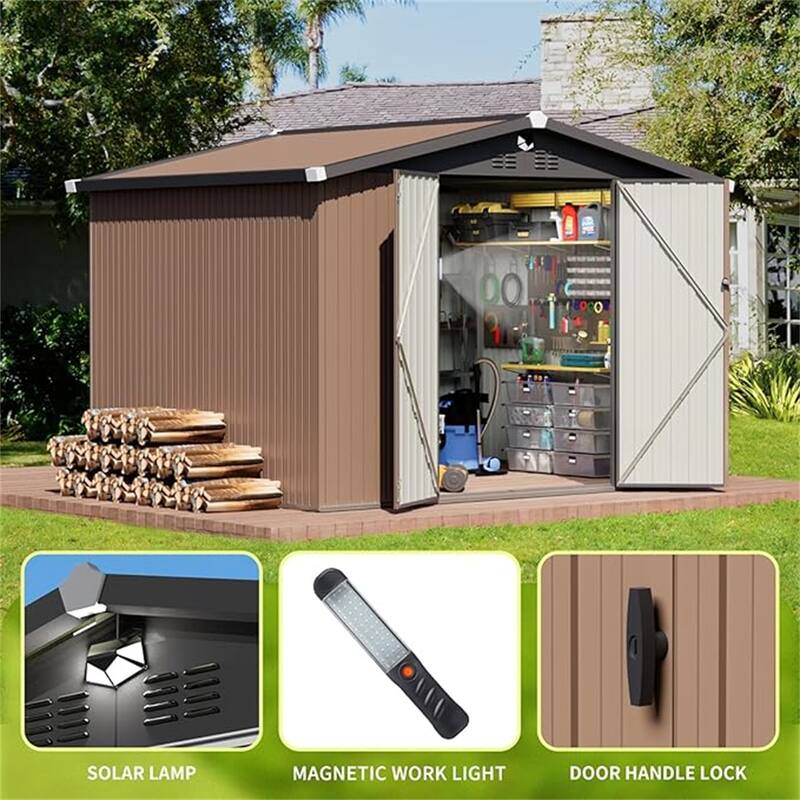 Metal Garden Sheds 10FTx8FT Outdoor Storage Shed
