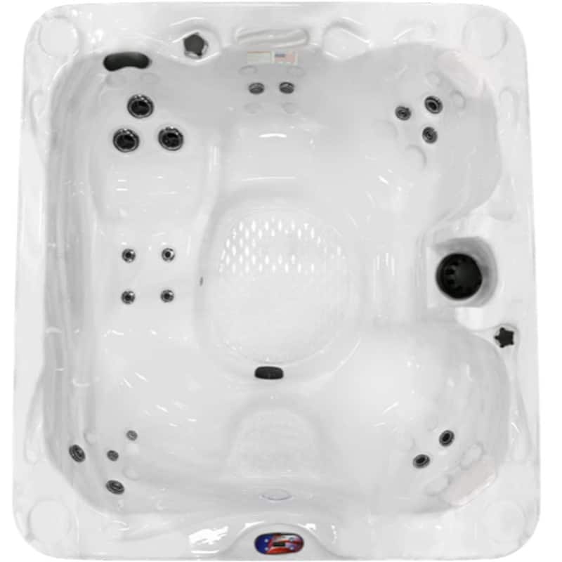 Dual Voltage 6-Person 18-Jet 110v-240v Plug and Play Acrylic Lounger Standard Hot Tub with Ozonator and Titanium Heater