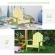 preview thumbnail 5 of 30, Outsunny Kids Pine Wood Adirondack Lounger Chair with Slat Style Backrest and Wide Seat for Age 1-4 - 20" x 19.75" x 20.75"
