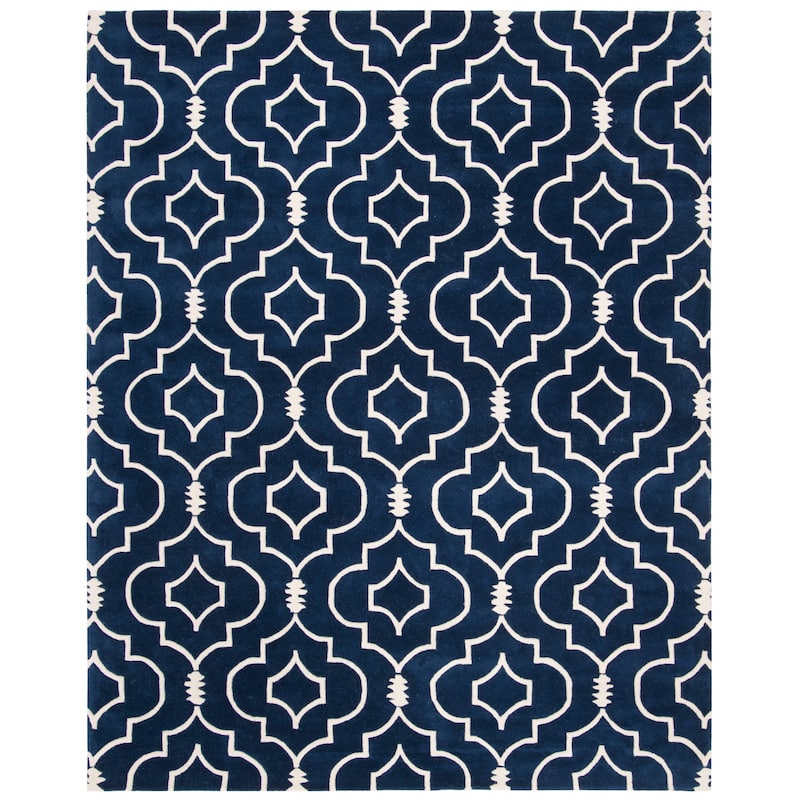 SAFAVIEH Handmade Chatham Cvetka Modern Moroccan Wool Rug