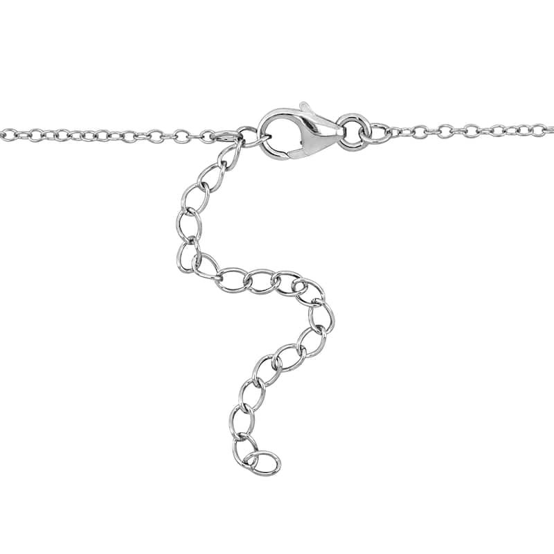 Miadora 14 1/2ct TGW Sky London Swiss Blue Topaz Lariat Necklace Sterling Silver