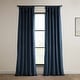 preview thumbnail 77 of 140, Exclusive Fabrics Heritage Plush Velvet Room Darkening Curtain (1 Panel) - Luxurious Single Drapery for Enhanced Room Darkening 50 X 108 - Eternal Blue