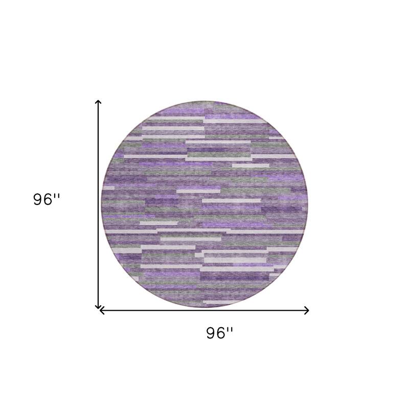 HomeRoots Striped Transitional Rectangle Outdoor Rug