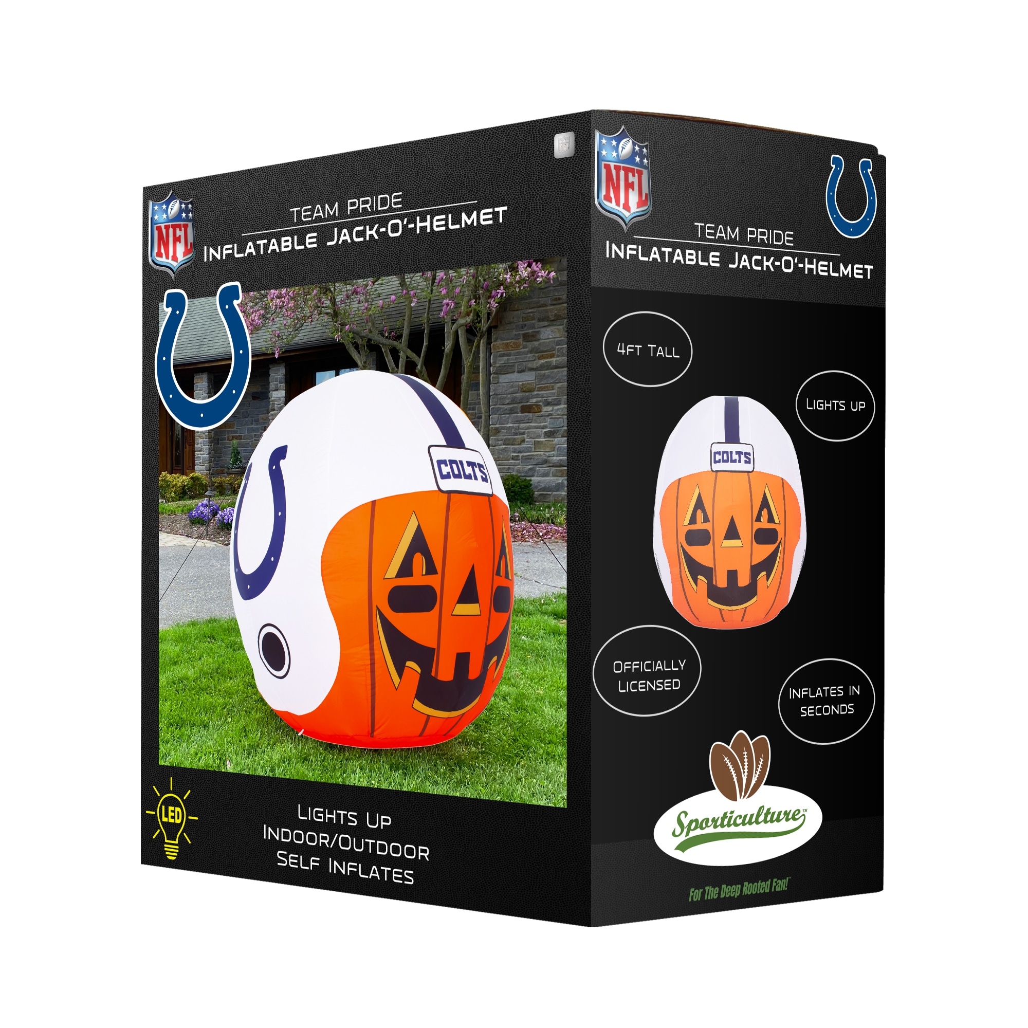 Indianapolis Colts Inflatable Jack-O' Helmet - Bed Bath & Beyond