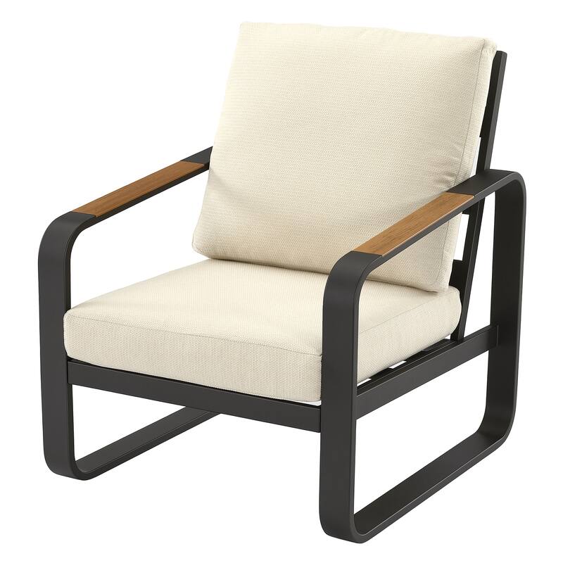 Outdoor Patio Conversation Chair, Loveseat, Sofa with Removable Cushions