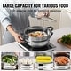 preview thumbnail 10 of 15, VEVOR Steamer Pot, Steamer Pot for Cooking with Stock Pot and Vegetable Steamer