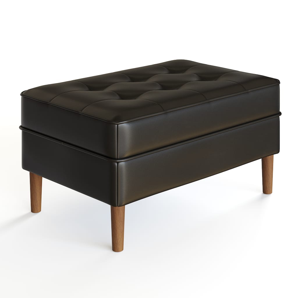 Bloomfield Vegan Leather Rectangular Ottoman