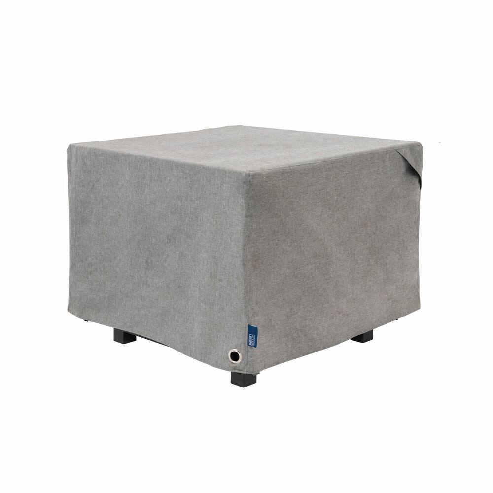 Modern Leisure® Garrison Square Fire Pit Table Cover, Waterproof, 32" Square x 22"H, Granite