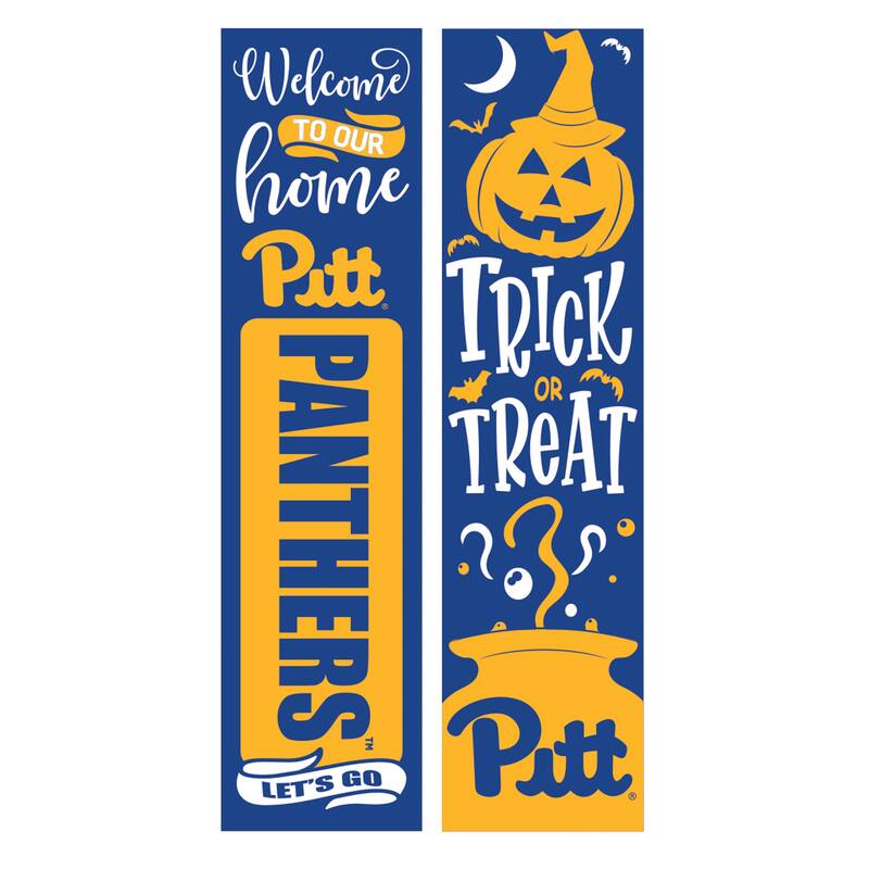 47" Double Sided Seasonal Porch Leaner, University of Pittsburgh - 47" x 11.25"