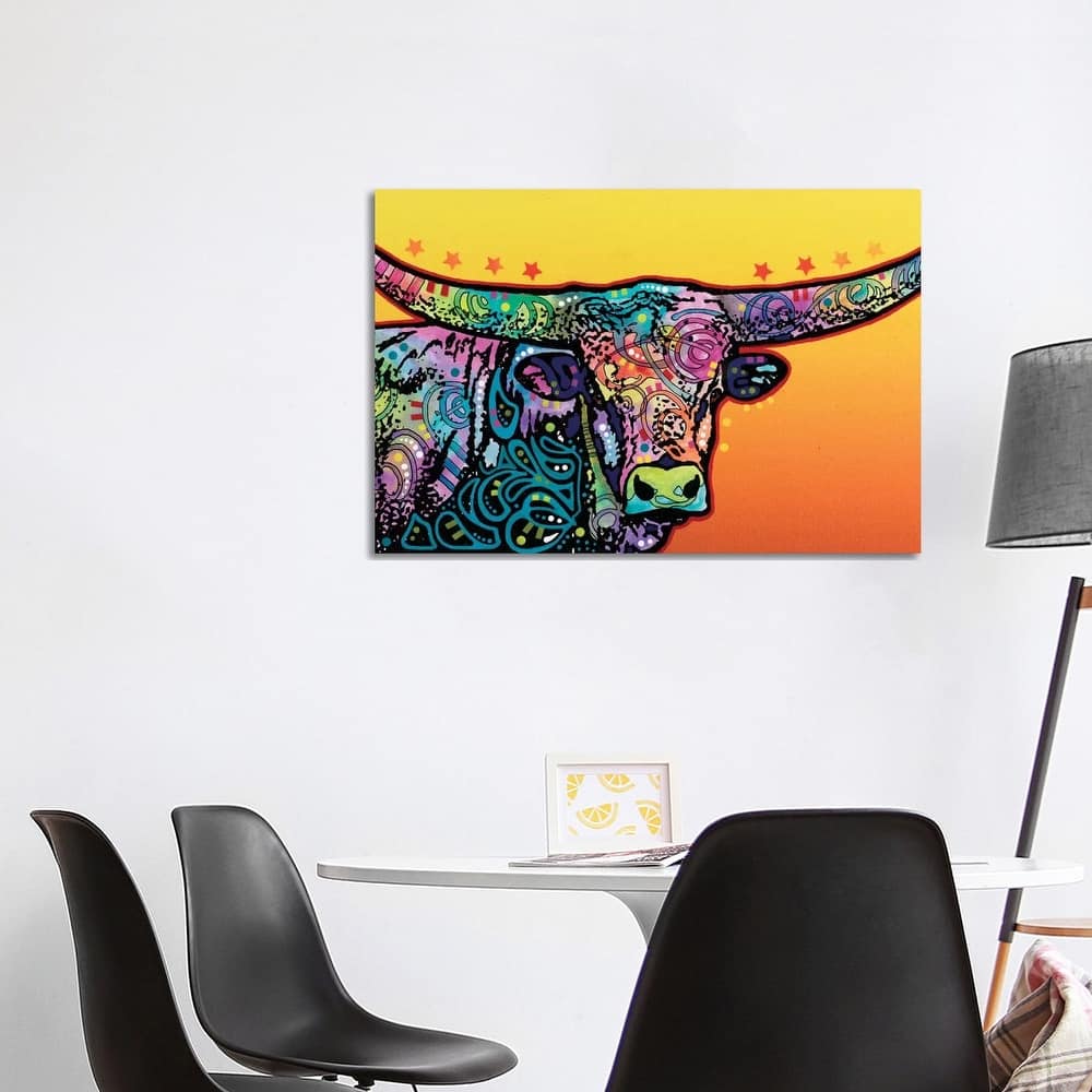iCanvas "The Longhorn" by Dean Russo Canvas Print