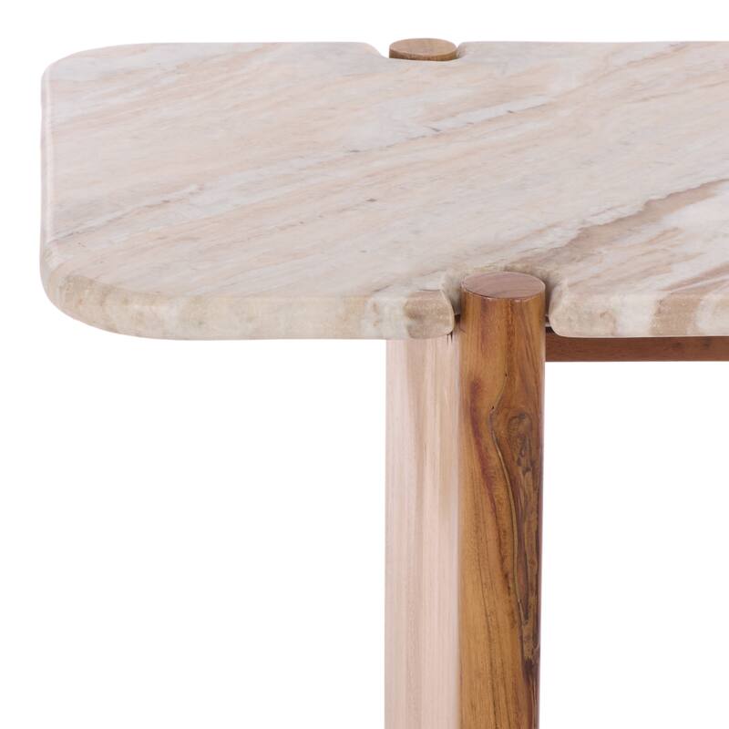 SAFAVIEH Couture Feliciabeth Marble Console Table - 47"W x 16"D x 30"H