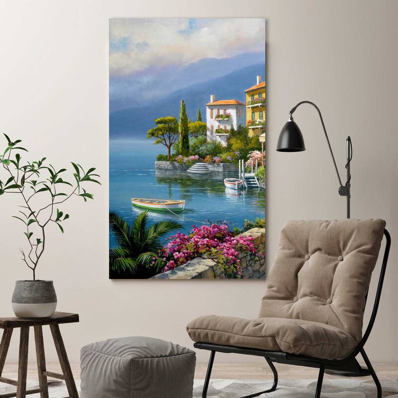 "Seaside Bistro Cafe" by Sung Kim I Print on Canvas