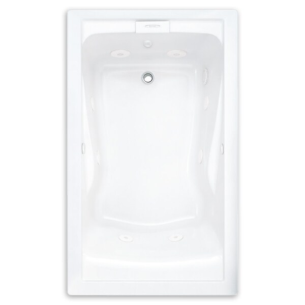 American Standard 2422.VC Evolution 60" Acrylic Whirlpool Bathtub with Reversible Drain and EverClean Technology - Lifetime