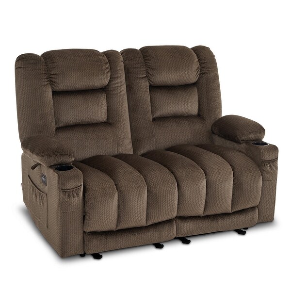 Massage loveseat recliner on sale