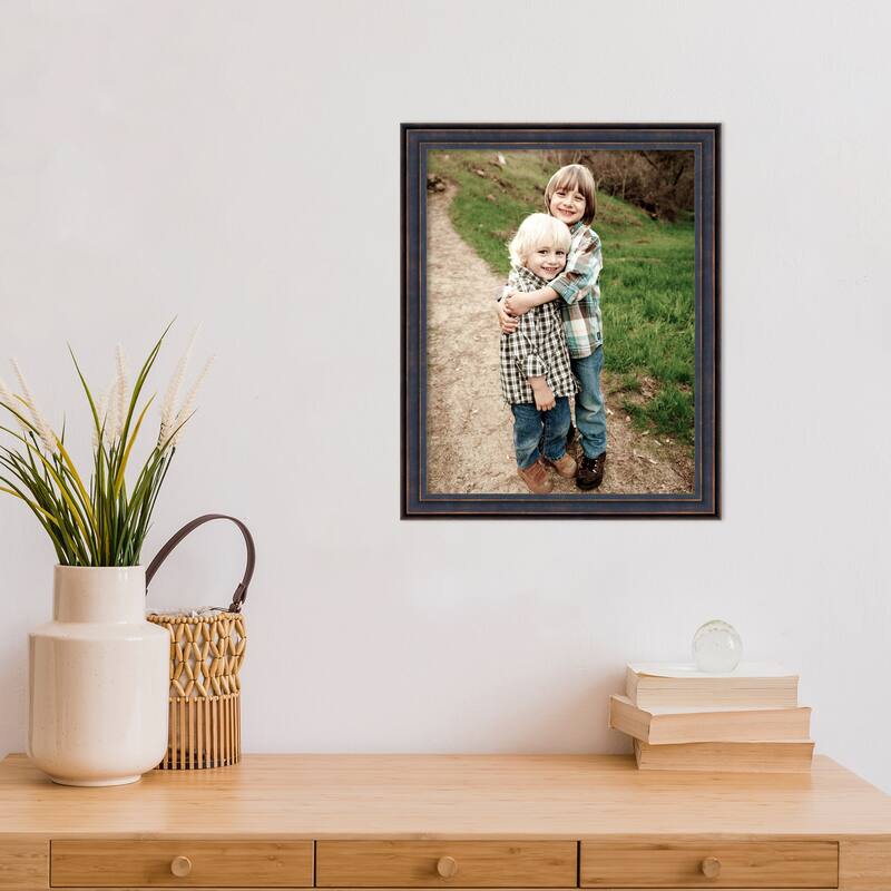 Dark Bronze Scoop Framed Picture Frame, Photo Frame