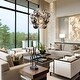 preview thumbnail 3 of 10, 12-Light Modern Globe Glass Kitchen Island Pendant Sputnik Chandelier with Black Smoke Glass Globe - W24"