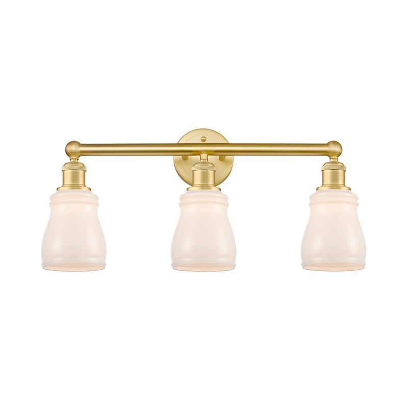 Innovations Lighting 616-3W-12-23 Ellery Vanity Ellery 3 Light 23" - Satin Gold / White