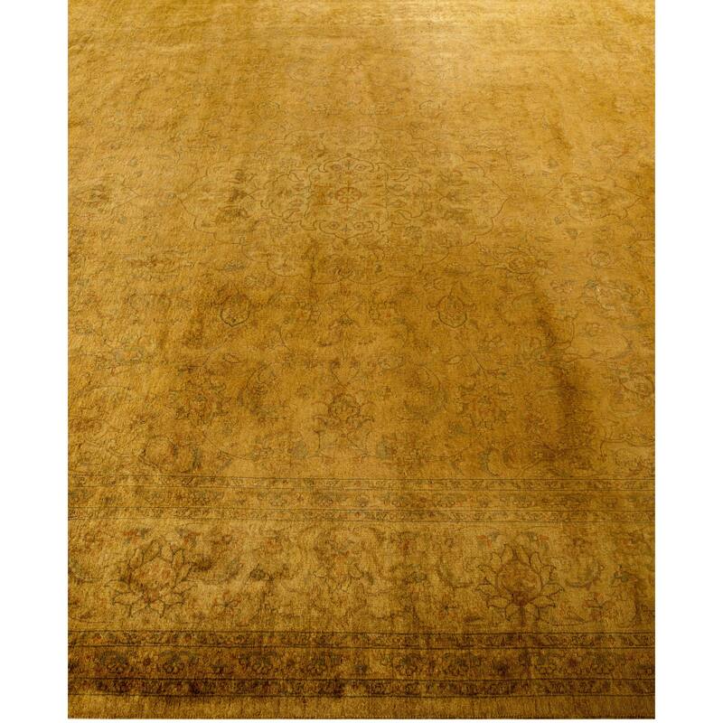 Overdyed One-of-a-Kind Hand-Knotted Area Rug - Gold - 8' 1" x 10' 5"