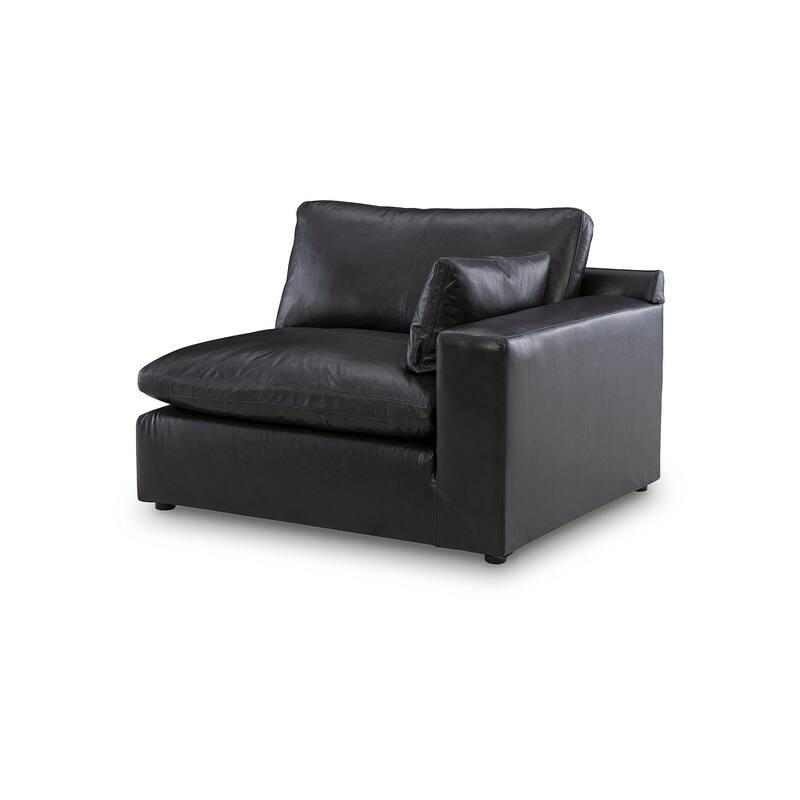 Signature Design by Ashley Emilia Black 3-Piece Sectional Sofa - 138"W x 36"D x 41"H