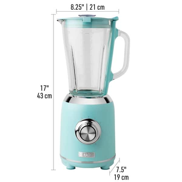 dimension image slide 0 of 2, Haden Heritage 56 Ounce 5-Speed Retro Blender with Glass Jar