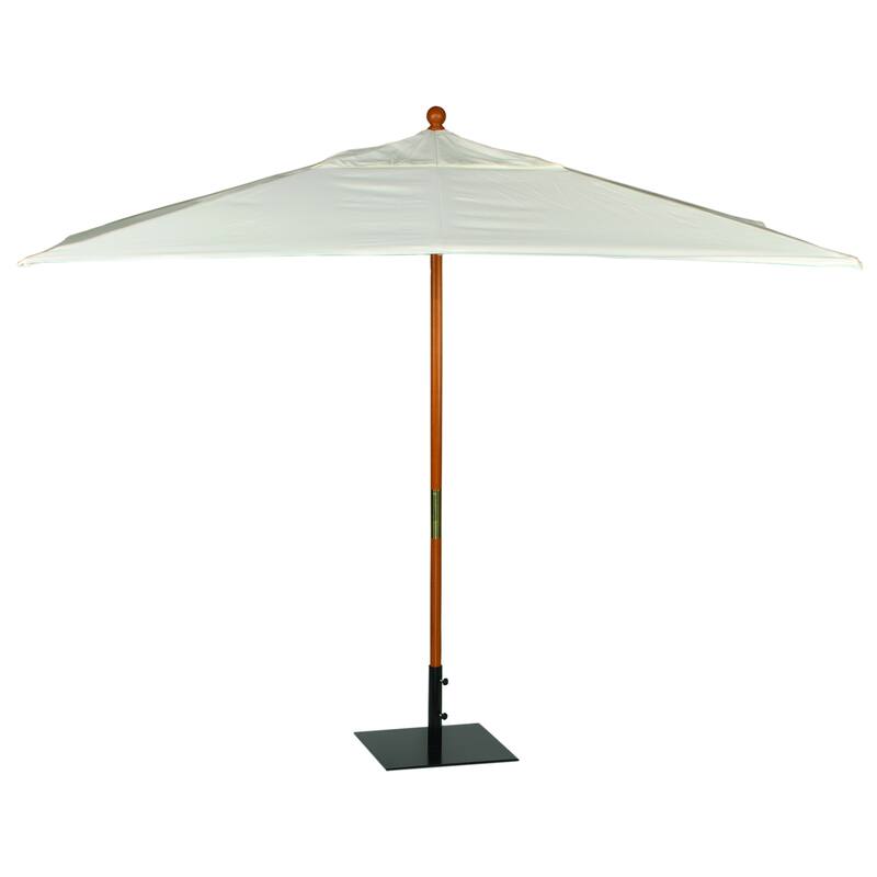 Oxford Garden Rectangular 10-foot Sunbrella Market Umbrella - Natural