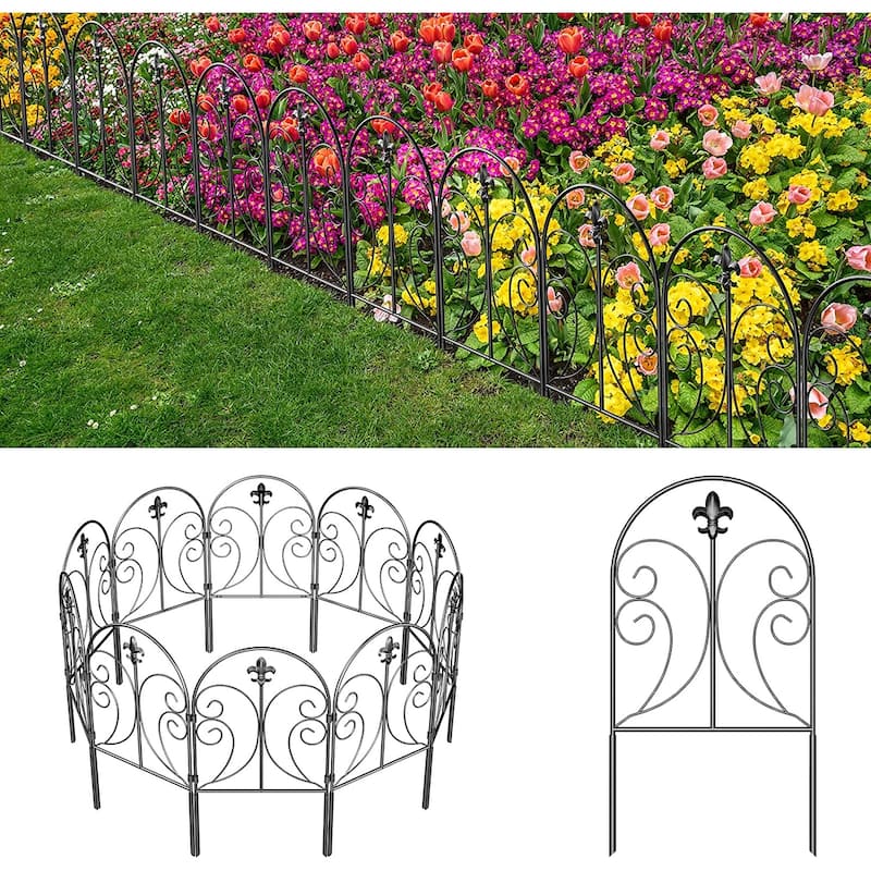 Decorative Graden Fence 10 Pack, 24in(H) x 10ft(L)