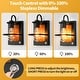 preview thumbnail 4 of 4, Set of 2 wall light black hallway light metal, faux wood bedroom light