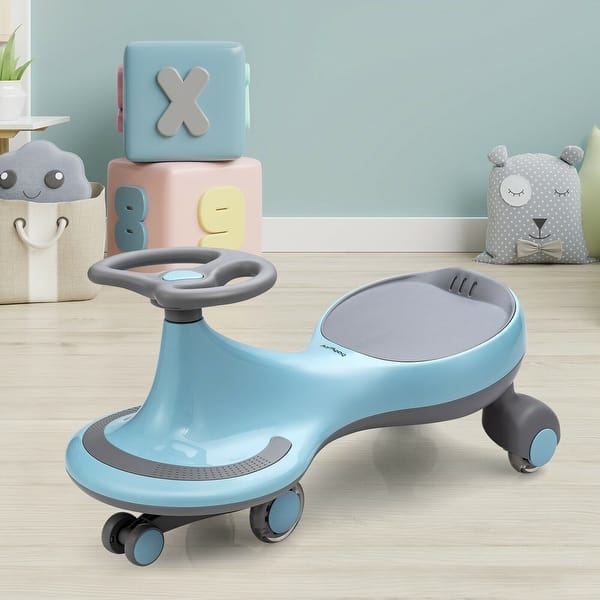 slide 2 of 8, Wiggle Car Ride-on Toy w/ Flashing Wheels for Toddlers & Kids