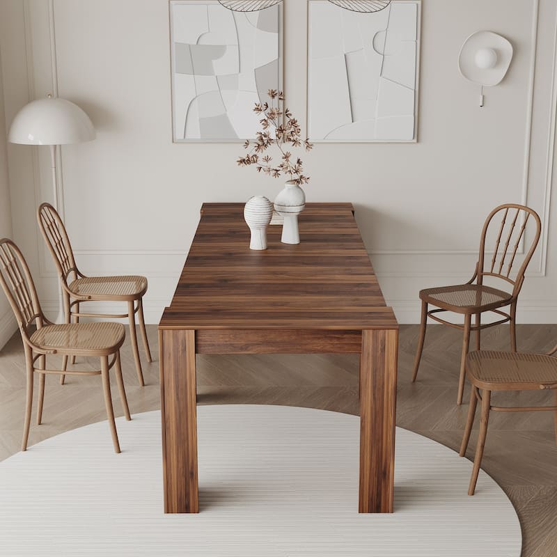 Multifunctional extendable console table - Walnut