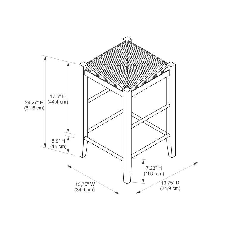 Linon Linaria Espresso 3-piece Dinette Set