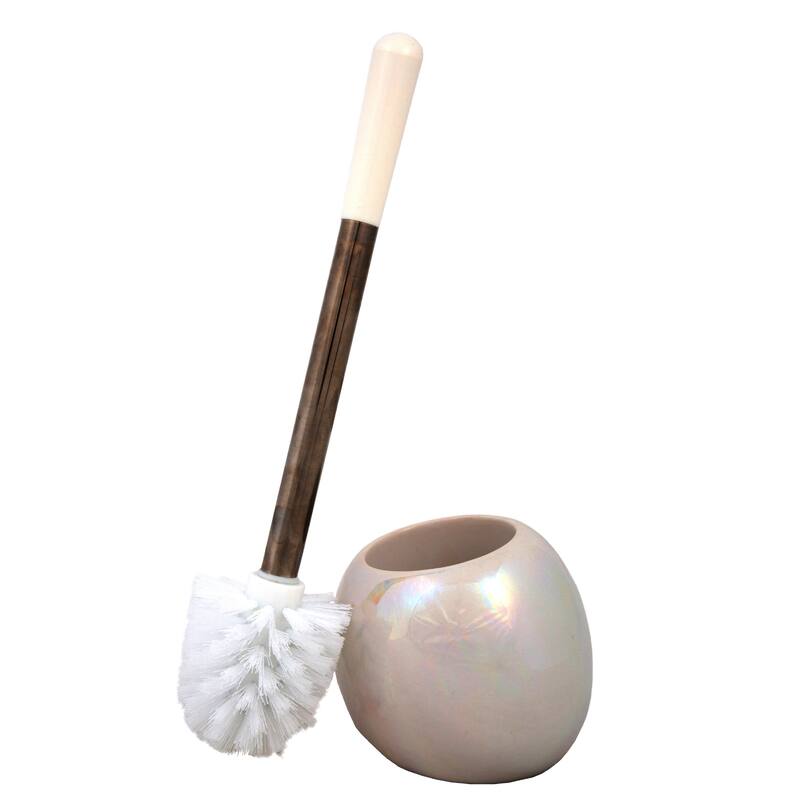 Bath Bliss 2 Pack Ceramic Dome Toilet Brush & Holder - Set