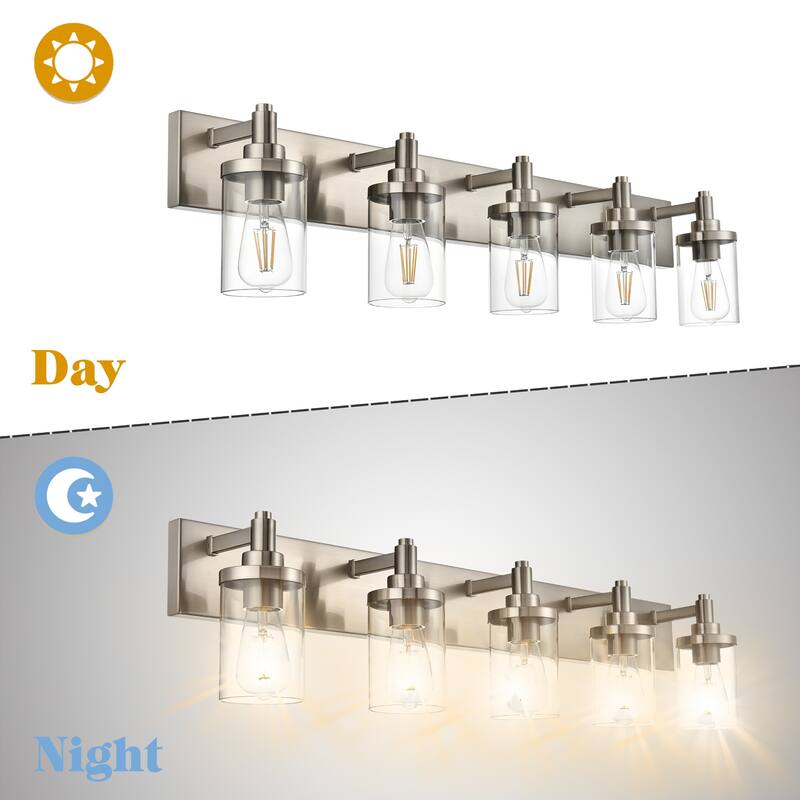 Modern Bathroom Lights with Clear Shape
