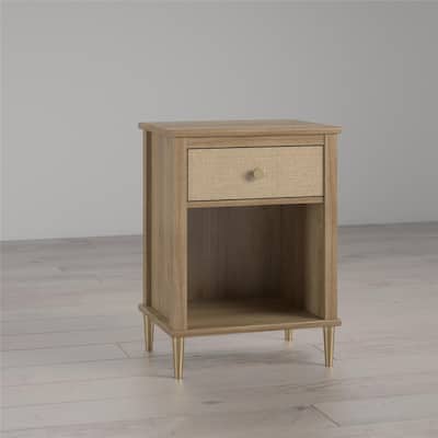 Little Seeds Shiloh Nightstand with Drawer and Lower Shelf