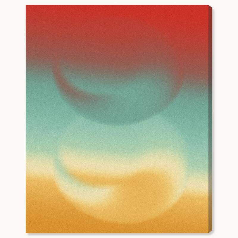 Wynwood Studio Canvas Abstract Cosmic Bubbles Red Modern & Contemporary Wall Art Canvas Print