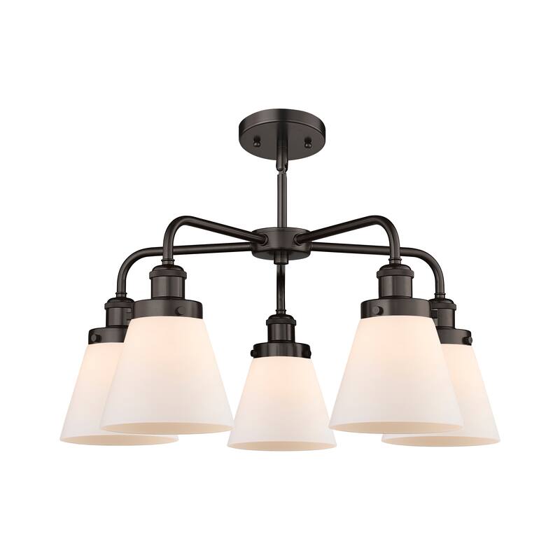 Innovations Lighting Cone - 5 Light 24" Stem Hung Chandelier