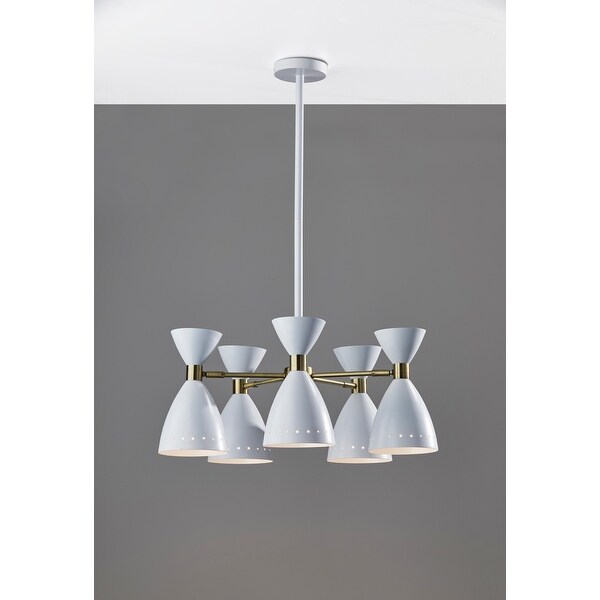 Adesso Antique Brass Oscar 5-Head 