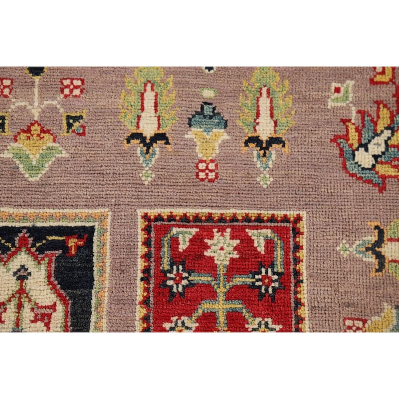 Garden Design Kazak Oriental Accent Rug Handmade Wool Carpet - 3'11" x 5'11"