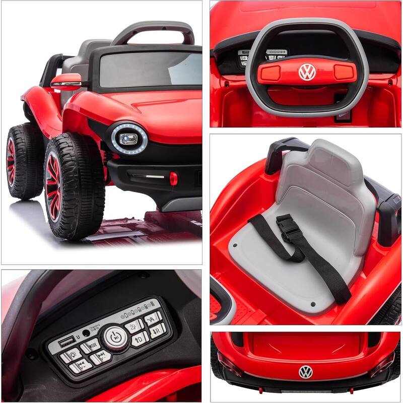 Licensed Volkswagen Kids Electric 12V Ride-On Car with Remote Control