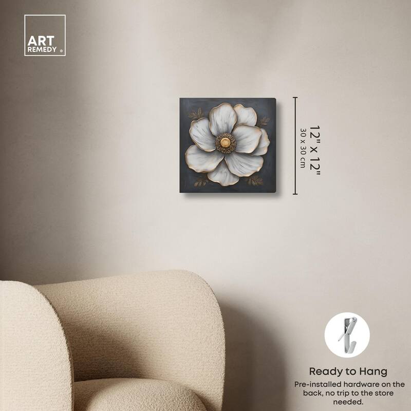 Sculpted Sepals II Canvas by Art Remedy, Gallery Wrapped