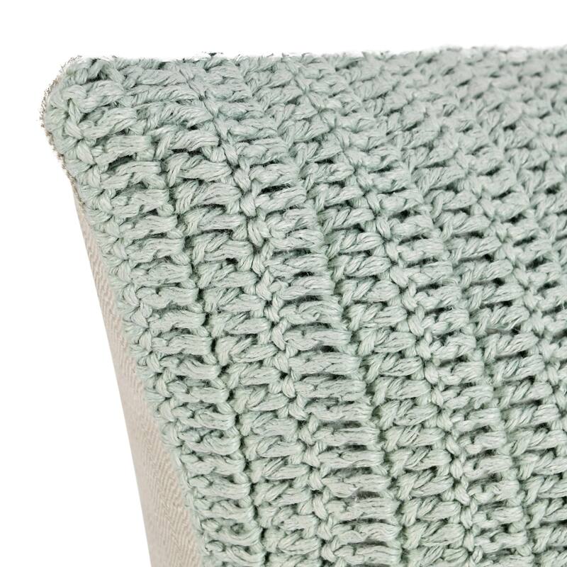 Kosas Home Marcie Knitted 22-inch Throw Pillow