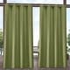 preview thumbnail 21 of 42, ATI Home Indoor/Outdoor Solid Cabana Grommet Top Curtain Panel Pair 54X120 - Kiwi Green