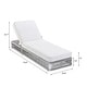 preview thumbnail 15 of 112, Patio Recline Chairs Adjustable Chaise Lounge with Cushions (Set of 2)