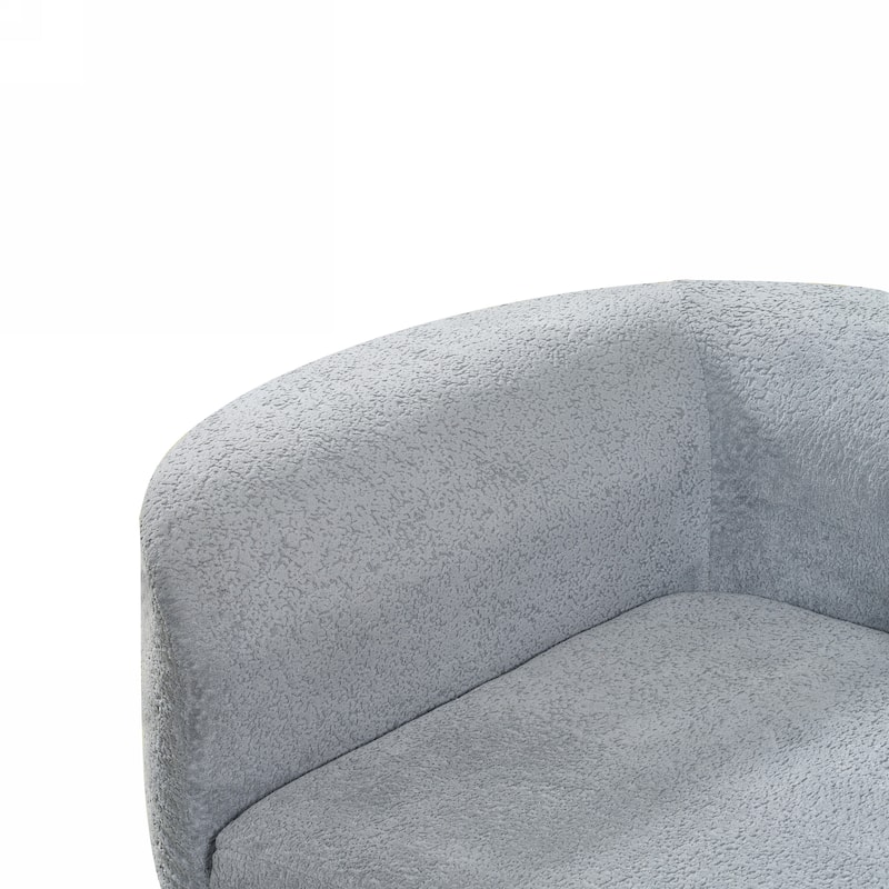 Roomfitters 116" Modern Curved 2-Piece Sectional Sofa with Chaise Lounge, Comfy Upholstery for Living Room