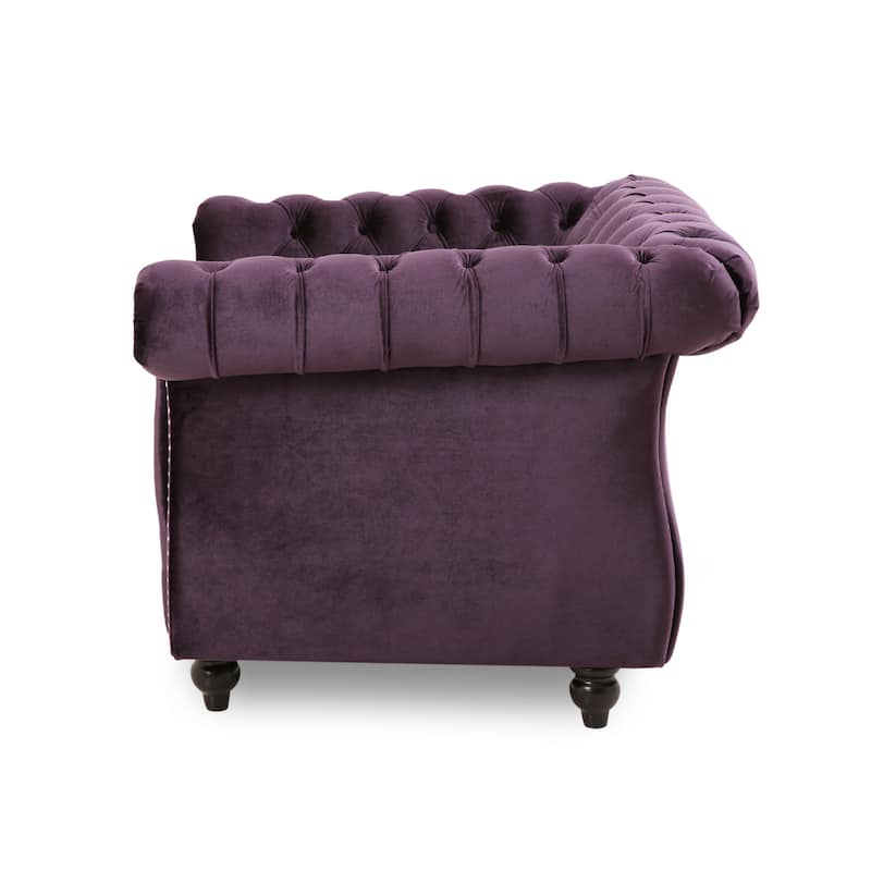 Club Chair Vanity Chair Upholstered Arm Chair Side Chair Dark Purple Dressing Chair Velvet Chair Leisure Chair