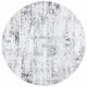 SAFAVIEH Amelia Modern Abstract Rug - 9' x 9' Round - Ivory/Grey