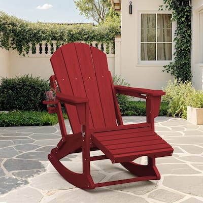 Foldable Outdoor Rocking Chair – Removable Wheels, Ergonomic & Weatherproof