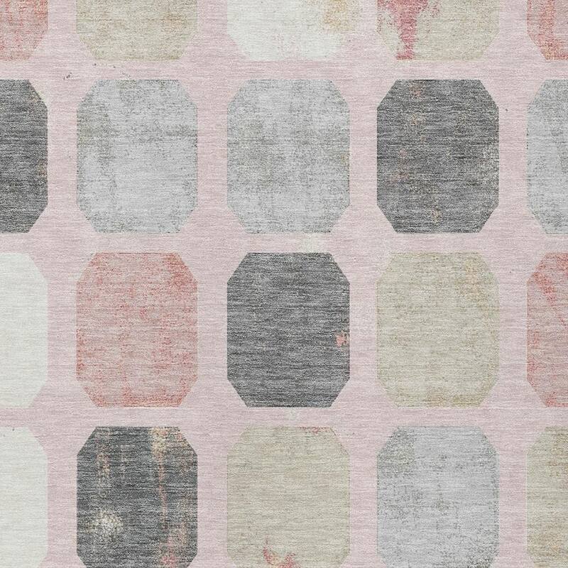 HomeRoots Geometric Transitional Rectangle Outdoor Rug