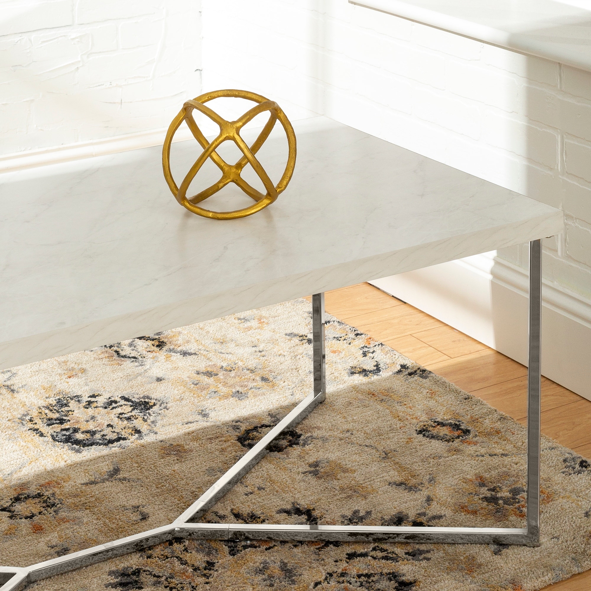 Silver orchid ipsen modern coffee table sale